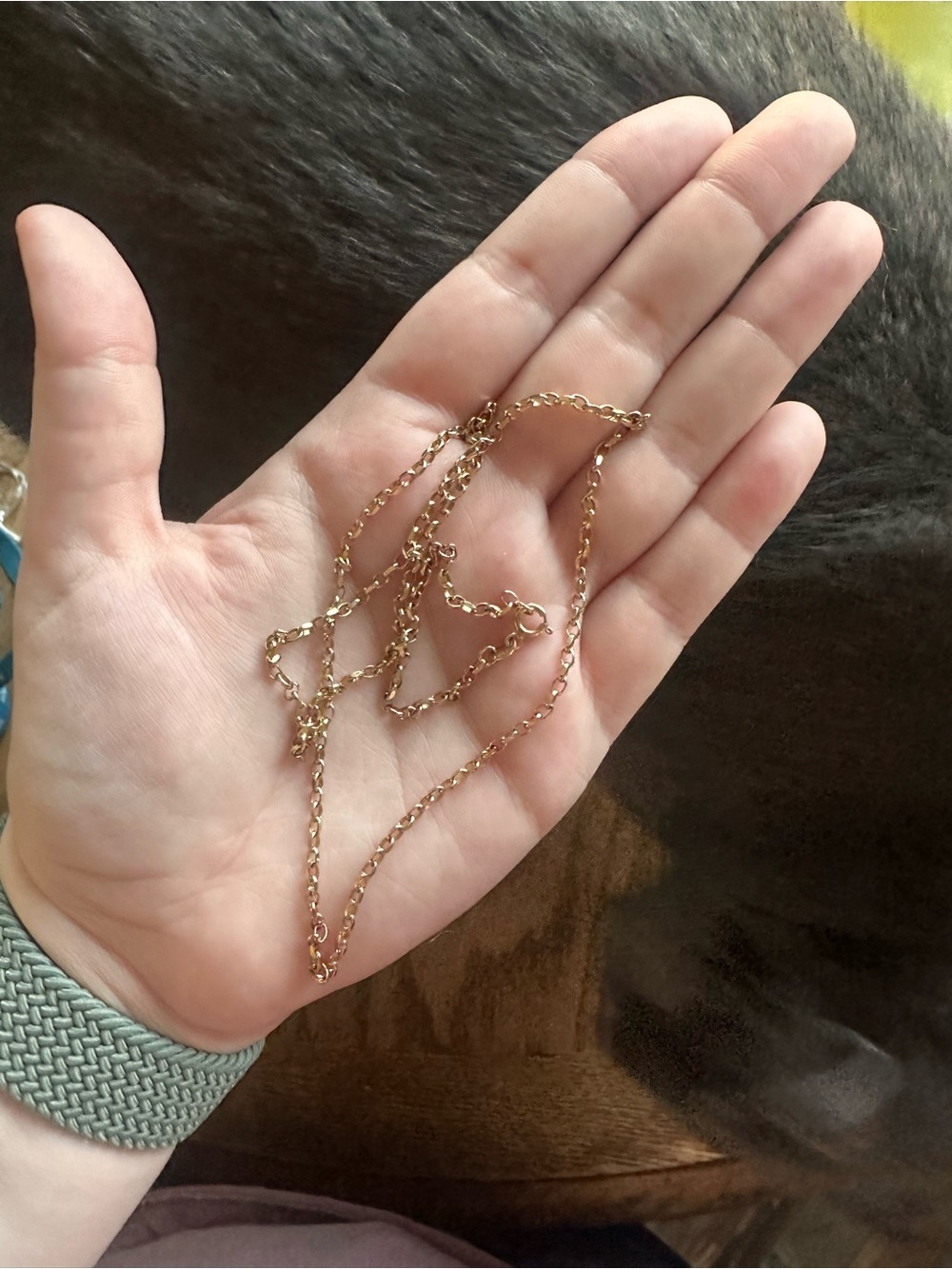 Vintage 9k 9ct belcher / butch / cable chain necklace - Picture 5 of 12